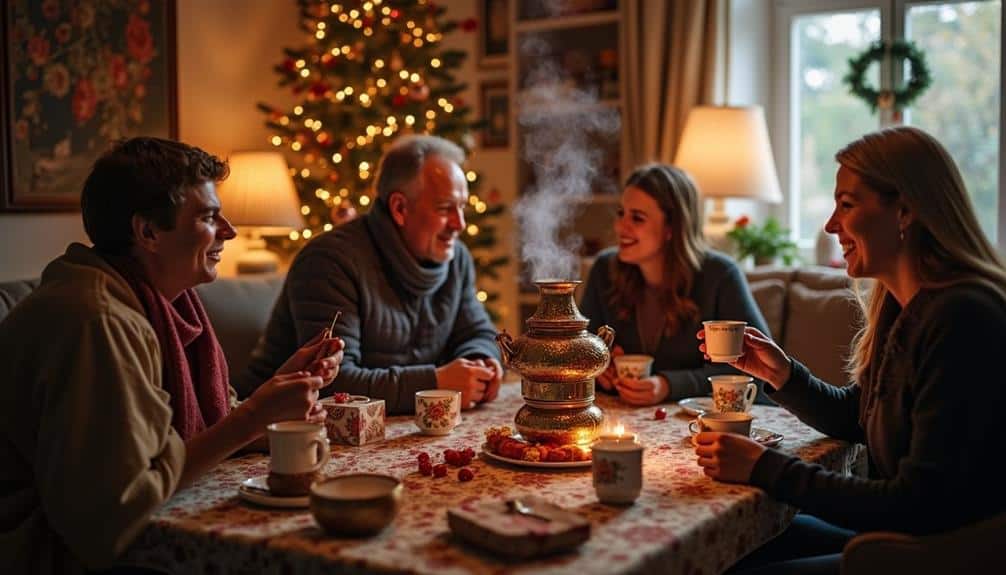 exchanging thoughtful presents joyfully