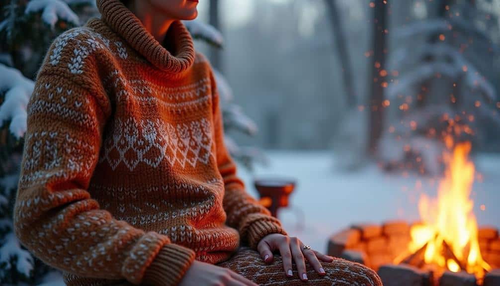 cozy knitwear for winter