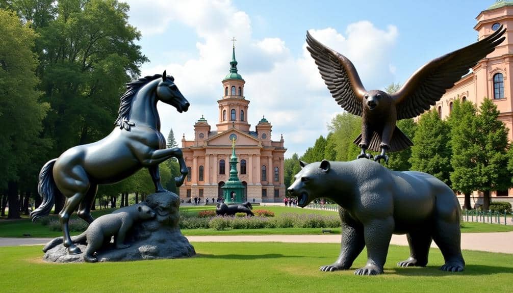 famous animal statues russia