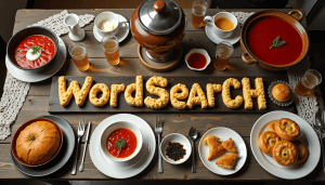 Russian food words Wordsearch