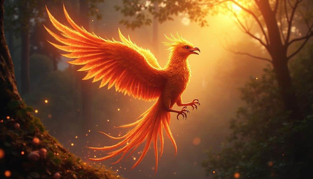 majestic firebird soars high