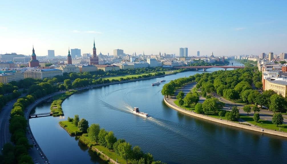 moskva river flows through