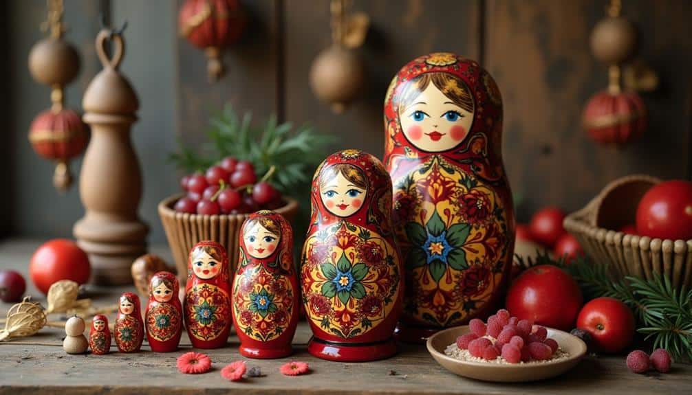 nested russian wooden dolls