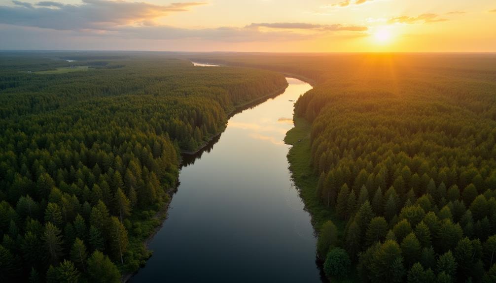 ob river siberia russia