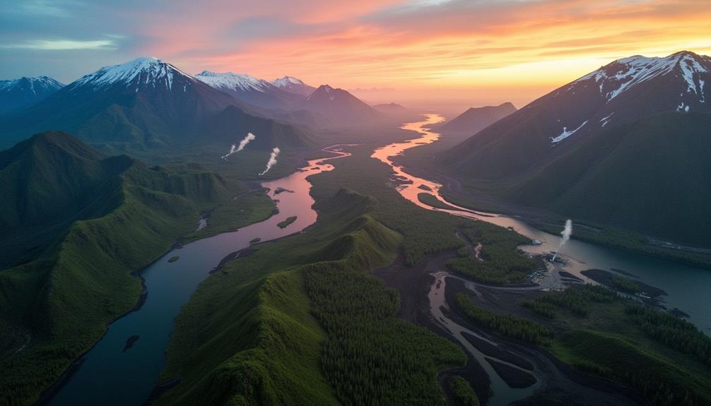 remote volcanic russian region