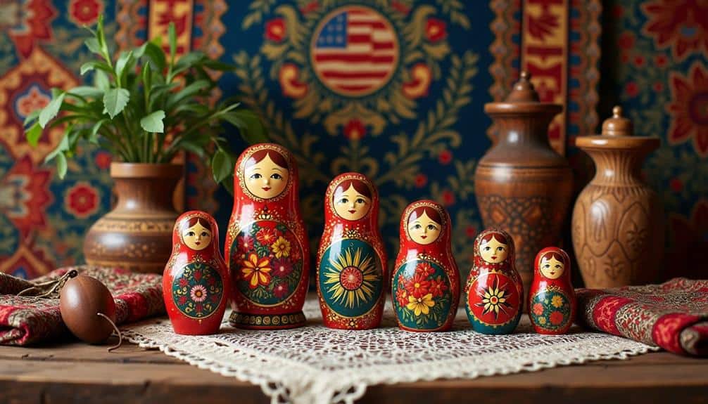 russian crafts and matryoshka dolls