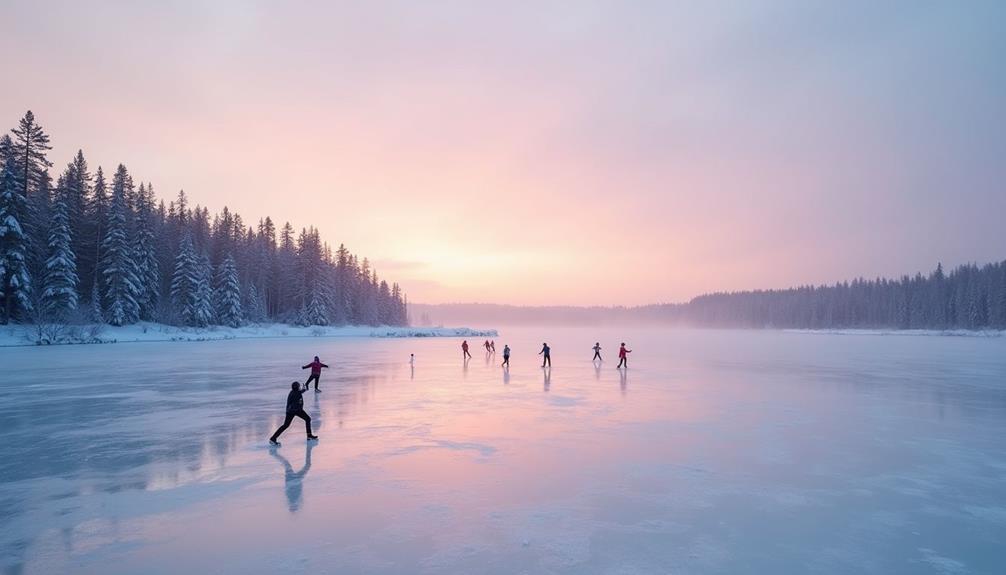 siberian icy lake landscapes