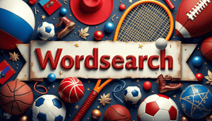 Russian Wordsearch of sports related words