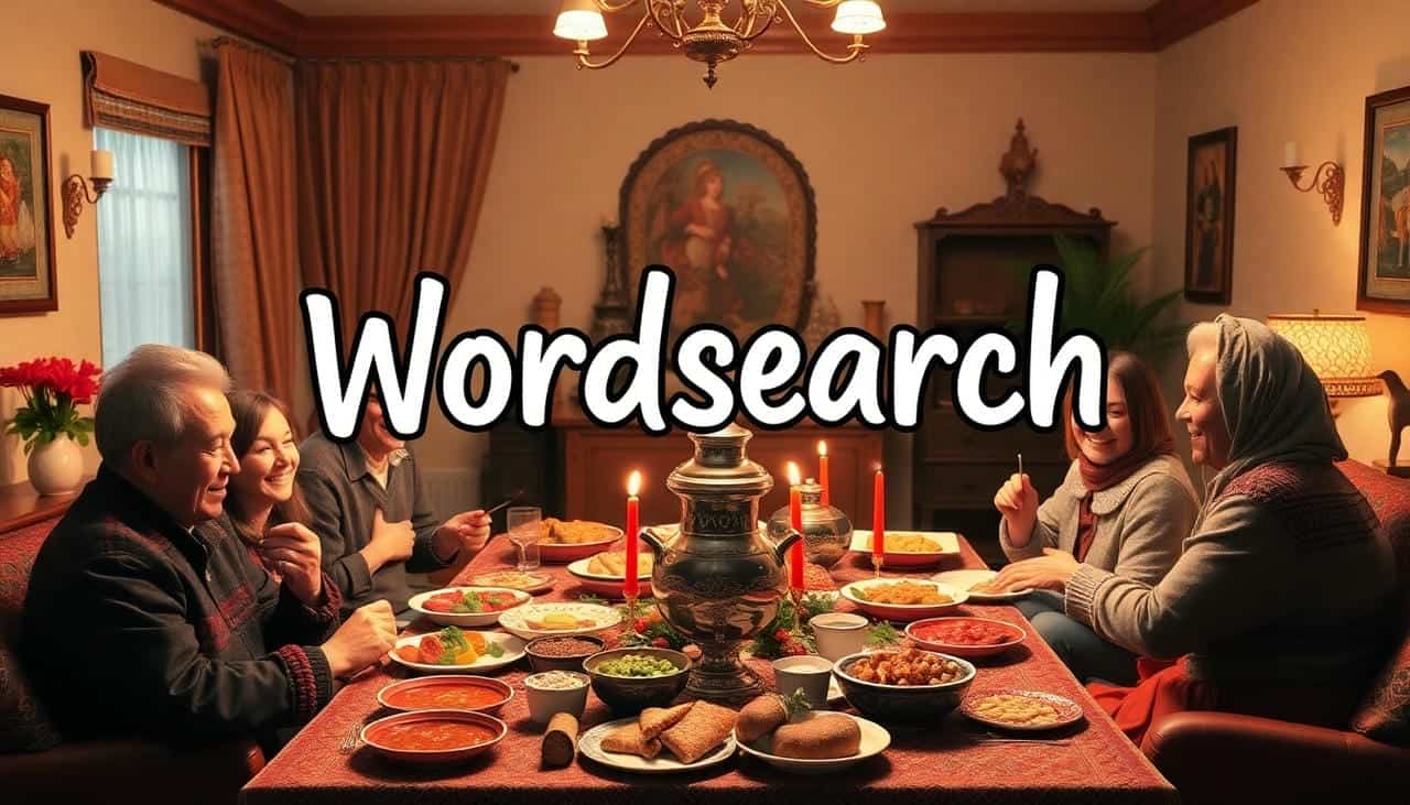 Wordsearch Russian Family Words