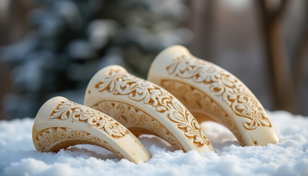 carved bone art piece