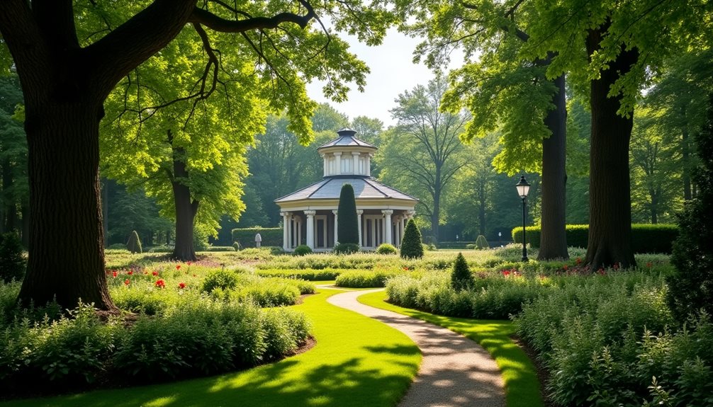 garden strolls and pavilions