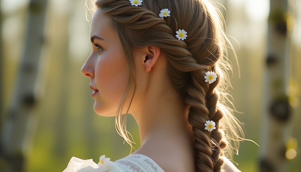 braids symbolize maidenhood and honor